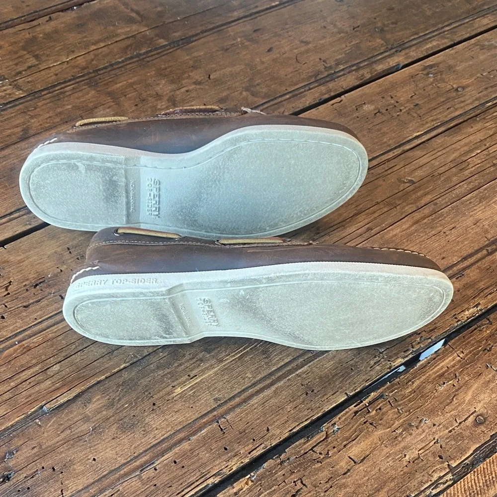 Men's Sperry Brown Leather Boat Shoes